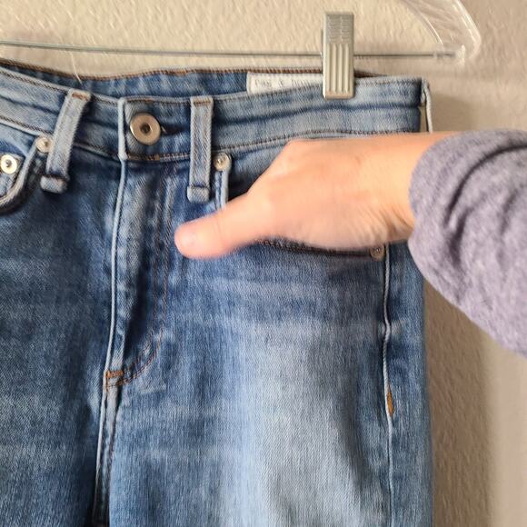 Rag & Bone Nina High Rise Ankle Skinny Jeans Size 23 (Actual 24 x 27) Collins - Picture 2 of 12